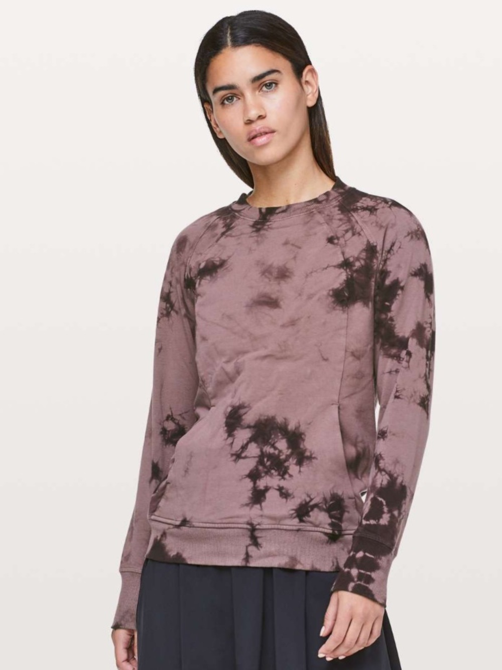 lululemon athletica Scuba Crew in Antique Bark Shibori